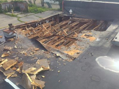Flat Roof Decking and Wood Framing Repair Services